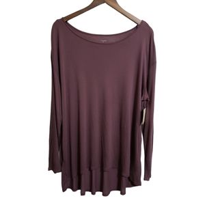 NWT 14th & Union Hi-low Long Sleeve Top Women's Size 1X